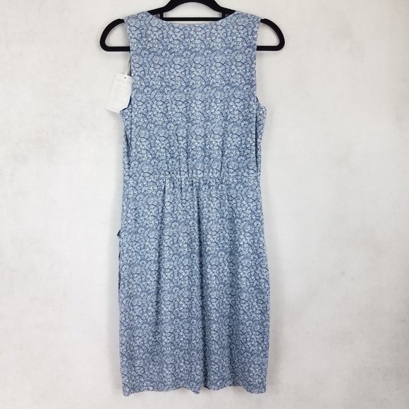 NEW Garnet Hill S Sleeveless Tencel Jersey Mini Dress Side Pockets - Picture 7 of 9